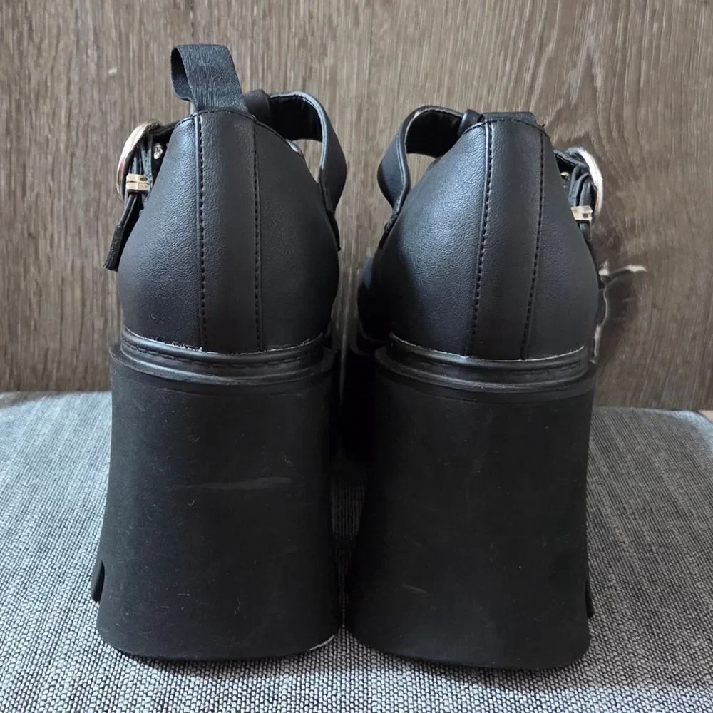 LaModa Raven Answer Me Platform Mary Janes Size 5